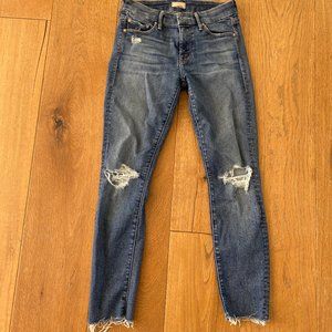Le Skinny De Jeanne In charcoal distressed Size 23